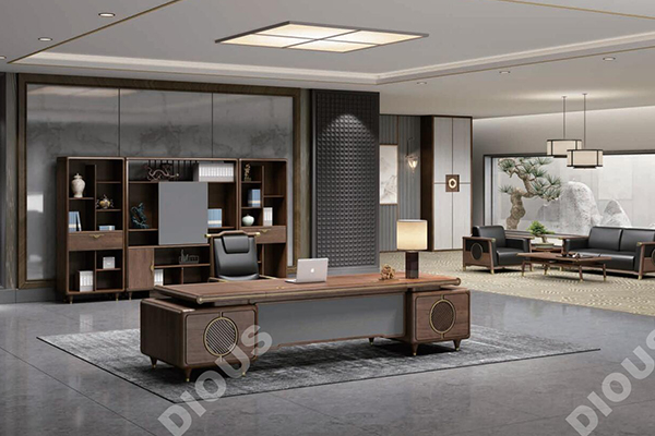 新品-行云系列-新中式板木老板桌-好色先生TV轻质量版下载家具
